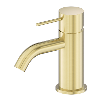 NERO MECCA LEAD FREE MINI BASIN MIXER 138MM BRUSHED GOLD