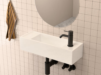 NERO MECCA LEAD FREE MINI BASIN MIXER 138MM MATTE BLACK