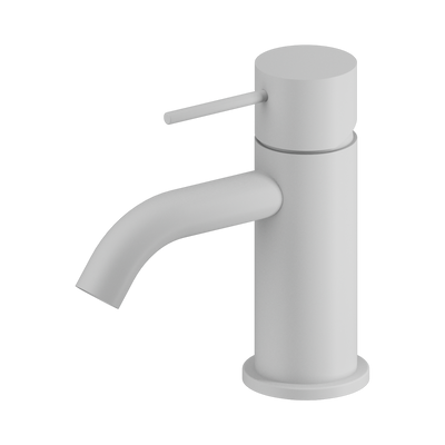 NERO MECCA LEAD FREE MINI BASIN MIXER 138MM MATTE WHITE