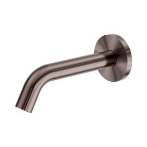 NERO MECCA WALL MOUNT SENSOR SPOUT 197MM BRUSHED BRONZE