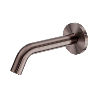 NERO MECCA LEAD FREE WALL MOUNT SENSOR SPOUT 197MM BRUSHED BRONZE