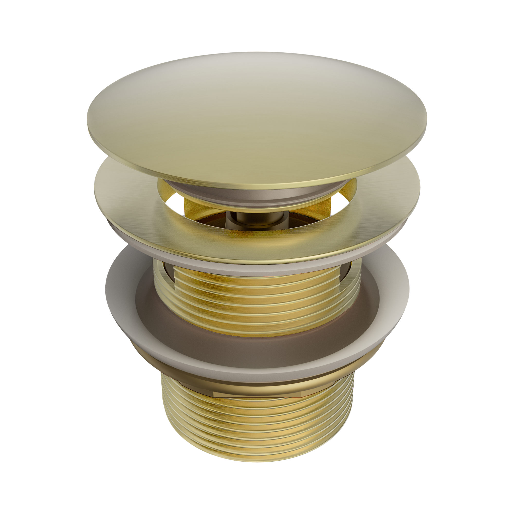 NERO POP UP BATH WASTE WITH OVERFLOW 40MM BRUSHED GOLD