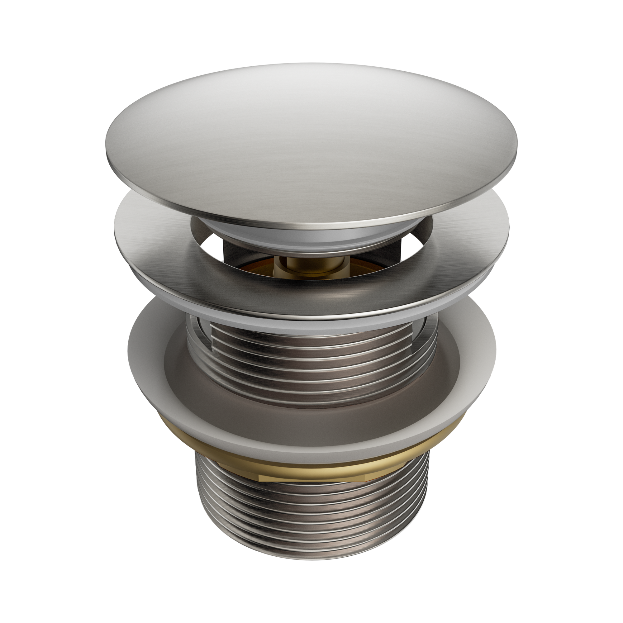 NERO POP UP BATH WASTE WITH OVERFLOW 40MM BRUSHED NICKEL