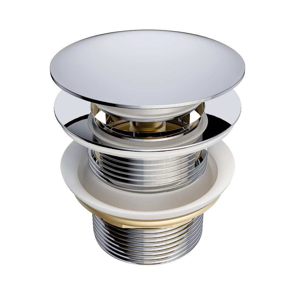 NERO POP UP BATH WASTE WITH OVERFLOW 40MM CHROME