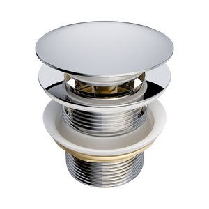 NERO POP UP BATH WASTE WITH OVERFLOW 40MM CHROME