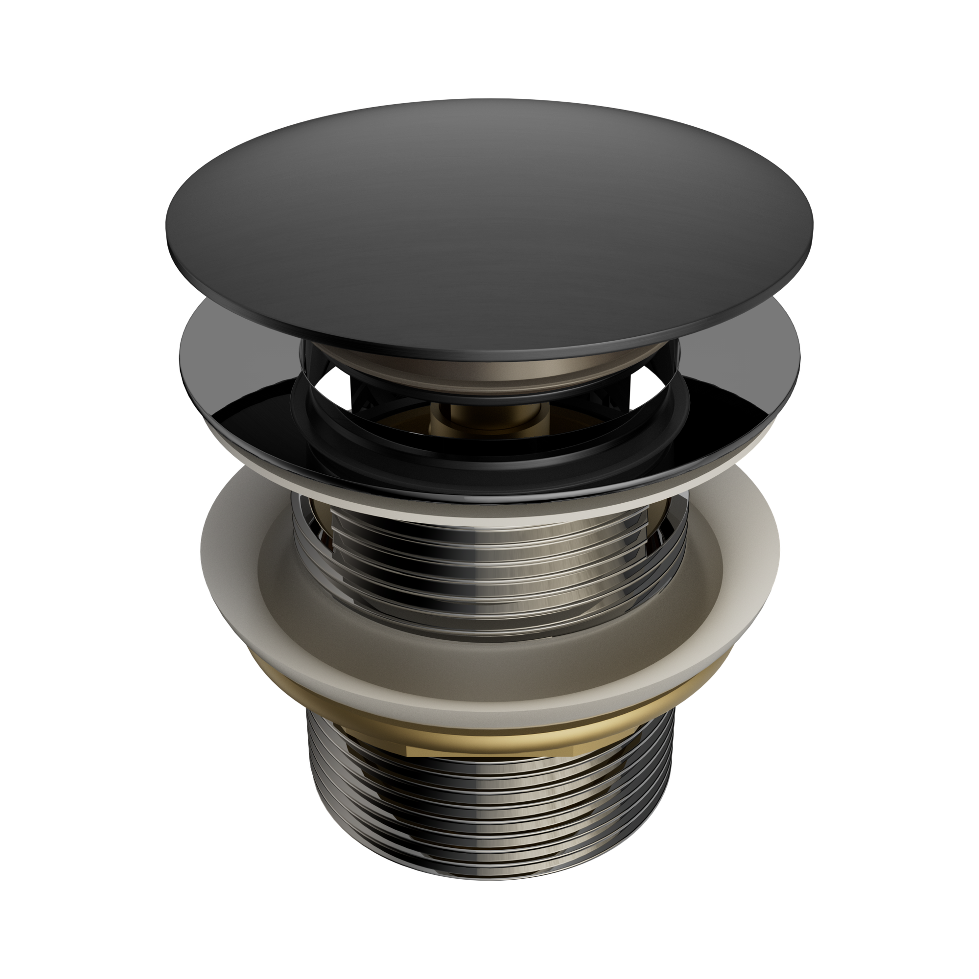 NERO POP UP BATH WASTE WITH OVERFLOW 40MM GRAPHITE