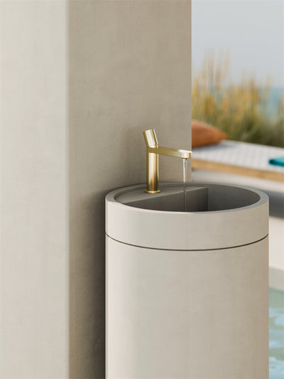 NERO PURE BASIN MIXER 178MM BRUSHED GOLD