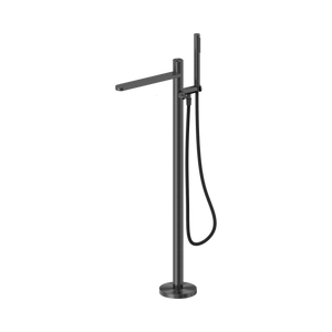 NERO PURE PROGRESSIVE FREESTANDING BATH MIXER WITH OUTDOOR SHOWER HOSE 1156MM GRAPHITE