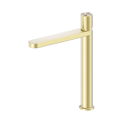 NERO PURE TALL BASIN MIXER 296MM BRUSHED GOLD