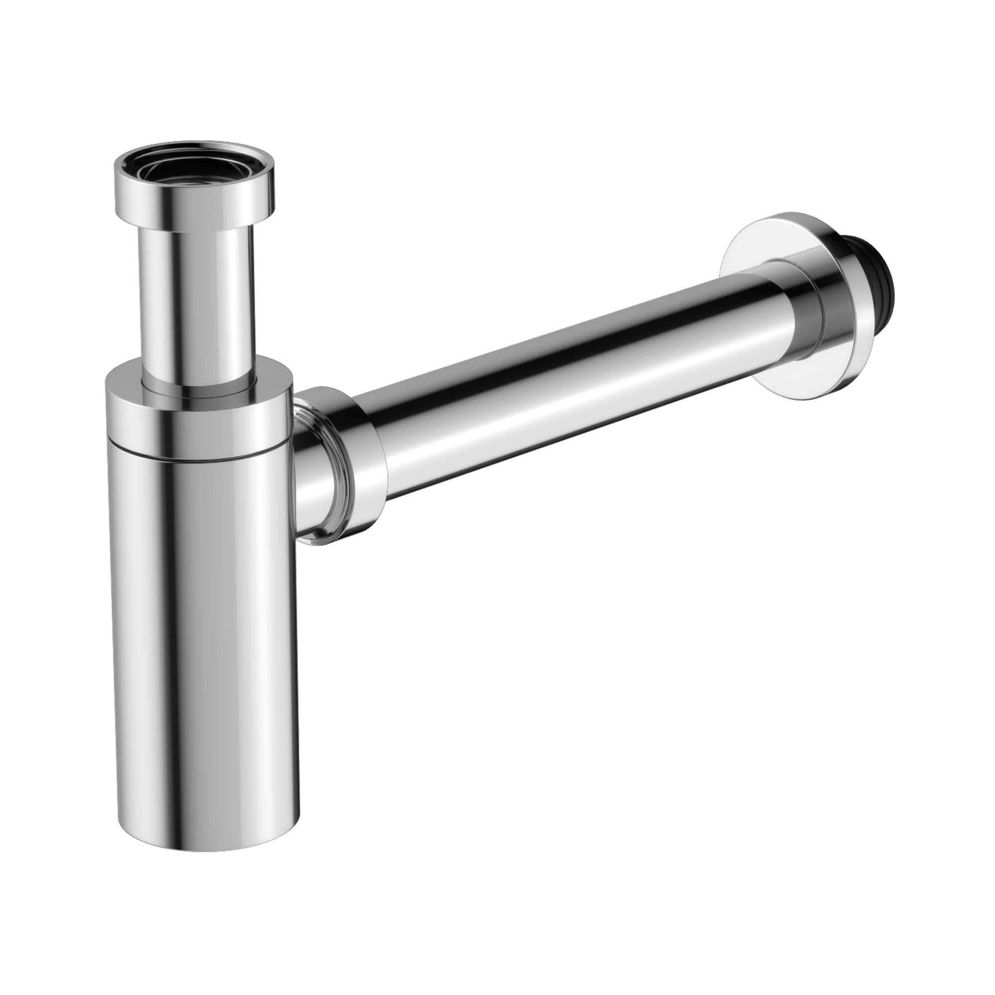 NERO ROUND BOTTLE TRAP 40MM CHROME