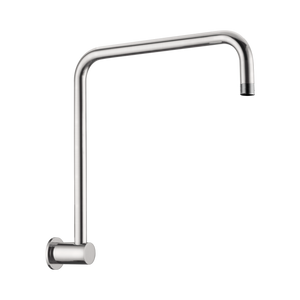 NERO ROUND SWIVEL SHOWER ARM 344MM BRUSHED NICKEL