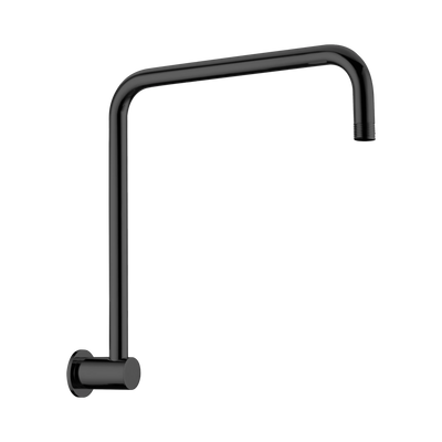 NERO ROUND SWIVEL SHOWER ARM 344MM MATTE BLACK