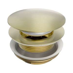 NERO SHORT POP UP BATH WASTE WITHOUT OVERFLOW 40MM BRUSHED GOLD