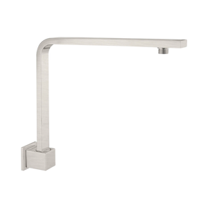 NERO SQUARE SWIVEL SHOWER ARM 350MM BRUSHED NICKEL