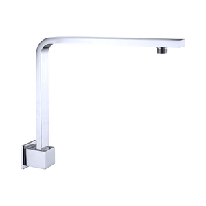 NERO SQUARE SWIVEL SHOWER ARM 350MM CHROME