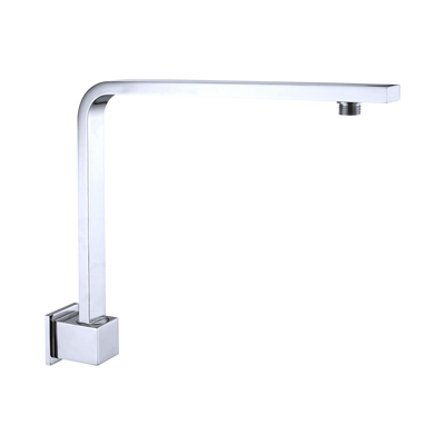 NERO SQUARE SWIVEL SHOWER ARM 350MM CHROME