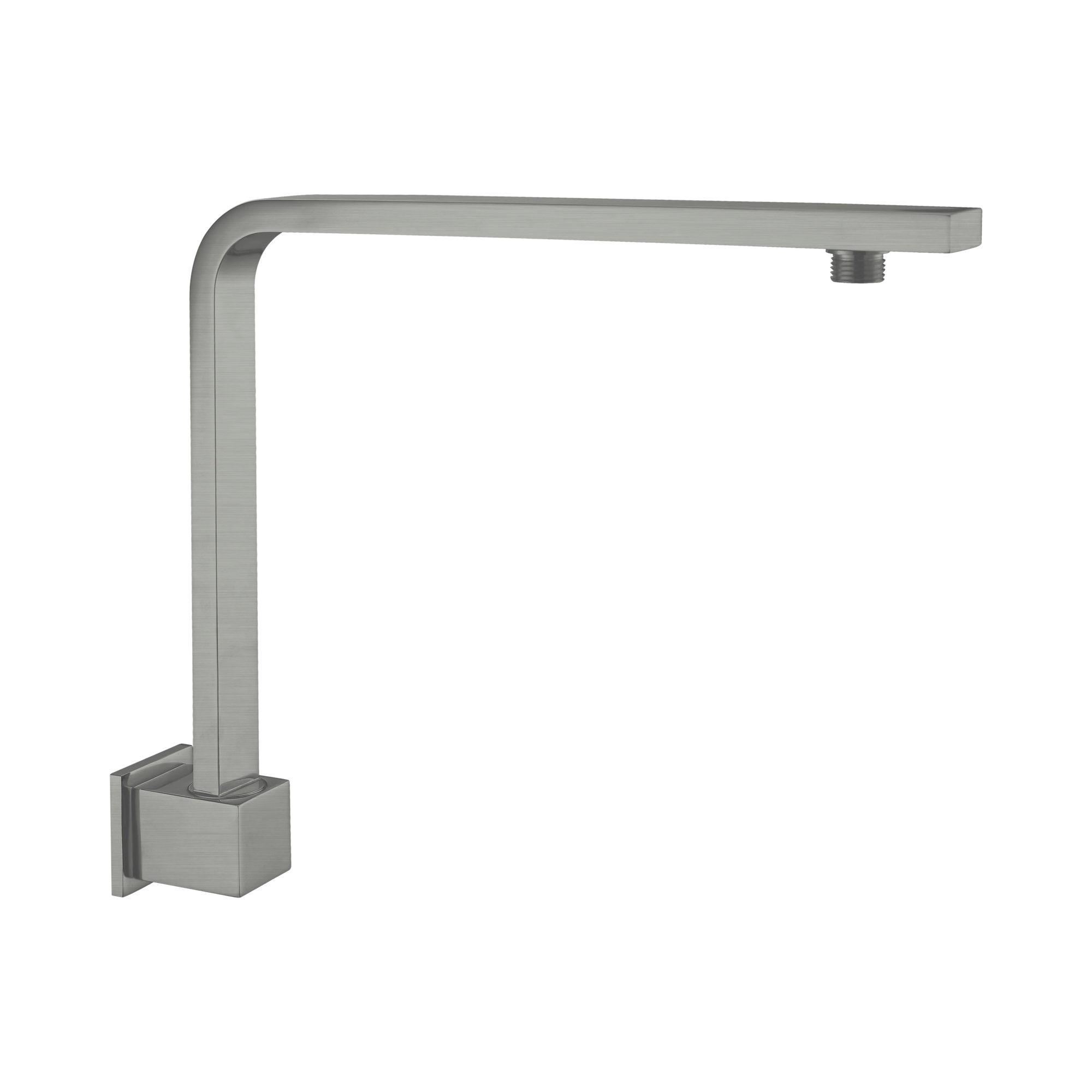 NERO SQUARE SWIVEL SHOWER ARM 350MM GUN METAL