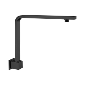 NERO SQUARE SWIVEL SHOWER ARM 350MM MATTE BLACK