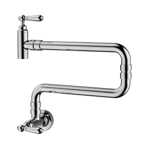 NERO YORK WALL MOUNTED POT FILLER 300MM CHROME