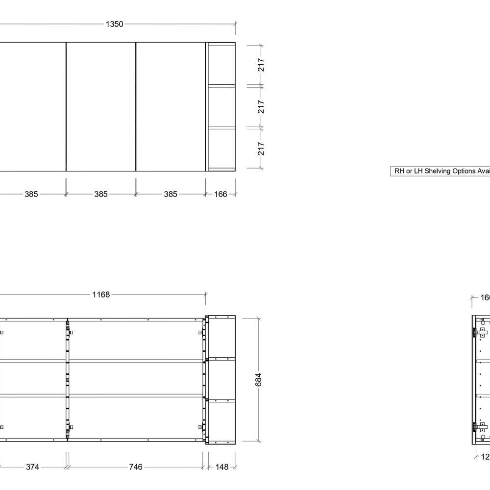 TIMBERLINE NEW YORK CUSTOM SHAVING CABINET (ALL SIZING)