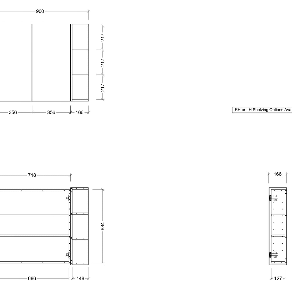 TIMBERLINE NEW YORK CUSTOM SHAVING CABINET (ALL SIZING)