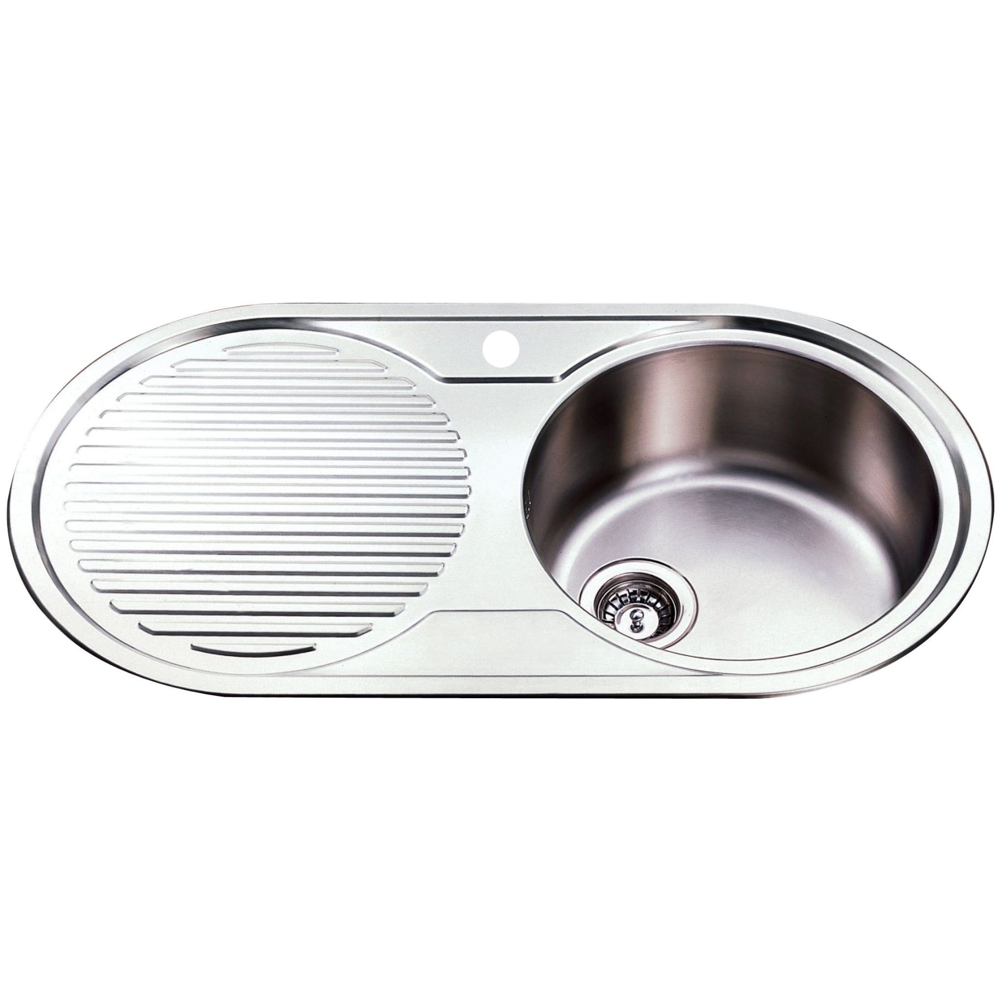 IKON CORA SINGLE BOWL SINGLE DRAINER RHB SINK STAINLESS STEEL 915MM