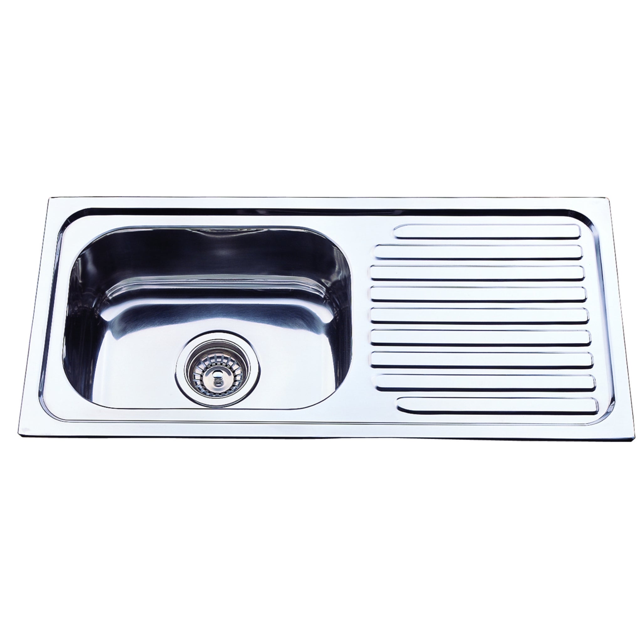 IKON EDEN SINGLE BOWL SINGLE DRAINER LHB SINK STAINLESS STEEL 765MM