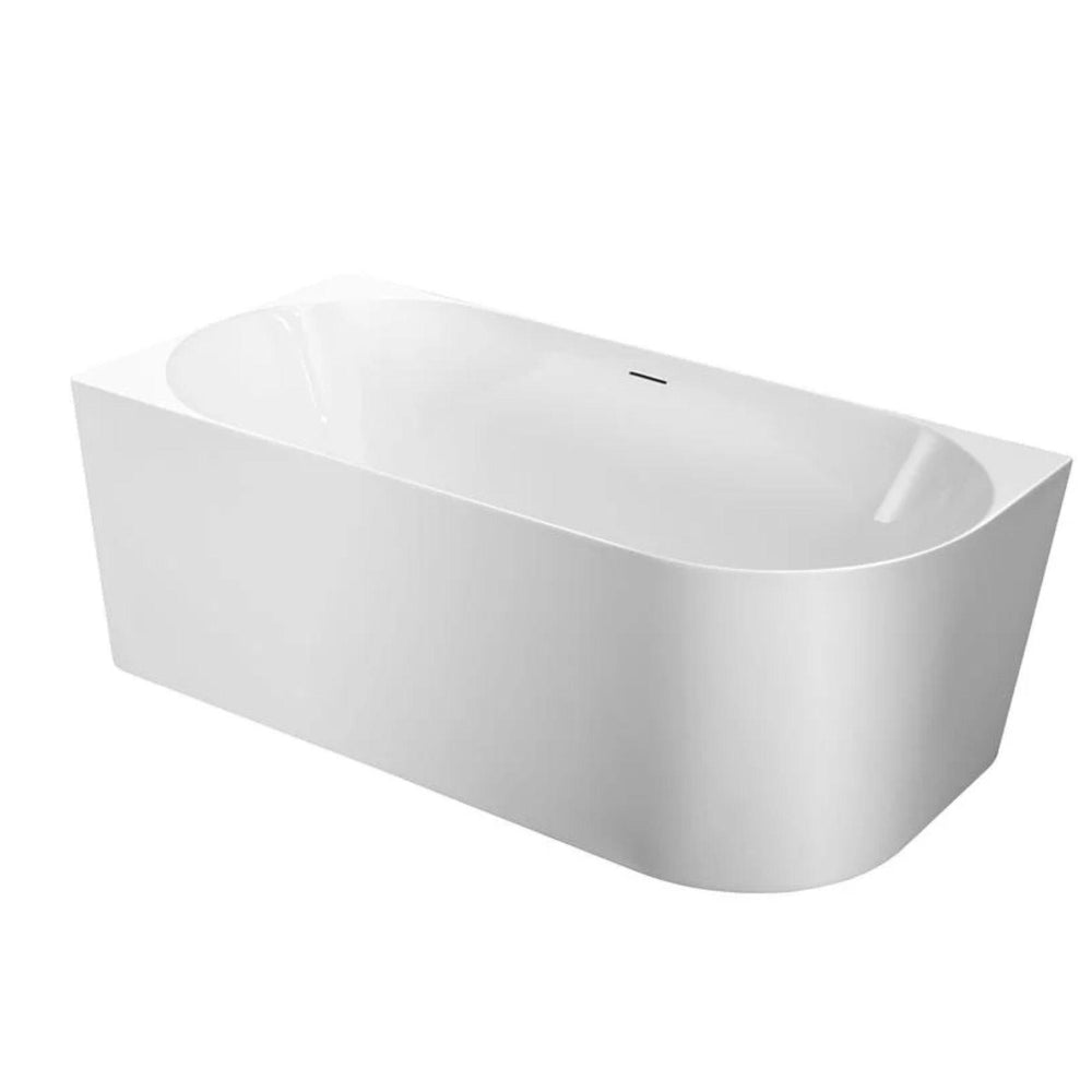 MERCIO NOVA ULTRA THIN LEFT CORNER BATHTUB GLOSS WHITE (AVAILABLE IN 1400MM, 1500MM AND 1700MM)