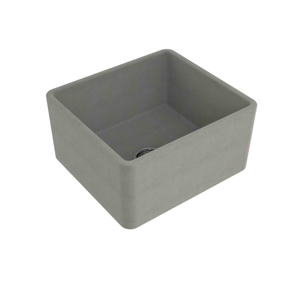 TURNER HASTINGS NOVI FARMHOUSE BUTLER SINK WITH OVERFLOW CONCRETE LOOK 500MM