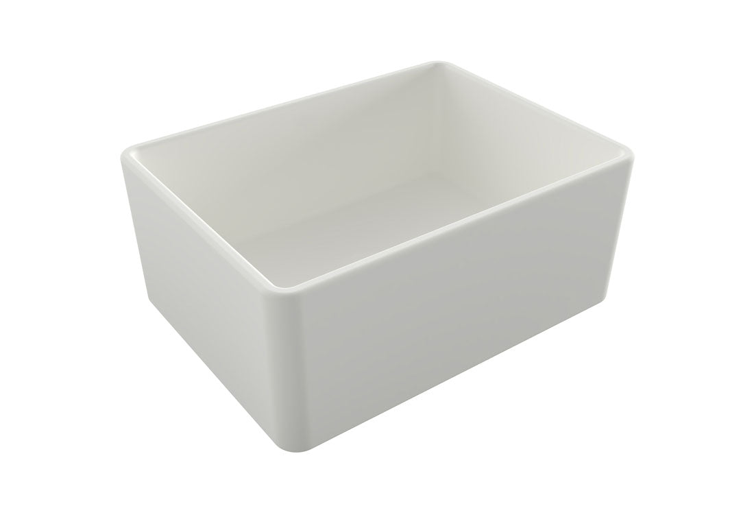 TURNER HASTINGS NOVI FARMHOUSE BUTLER SINK WITH OVERFLOW MATTE WHITE 600MM