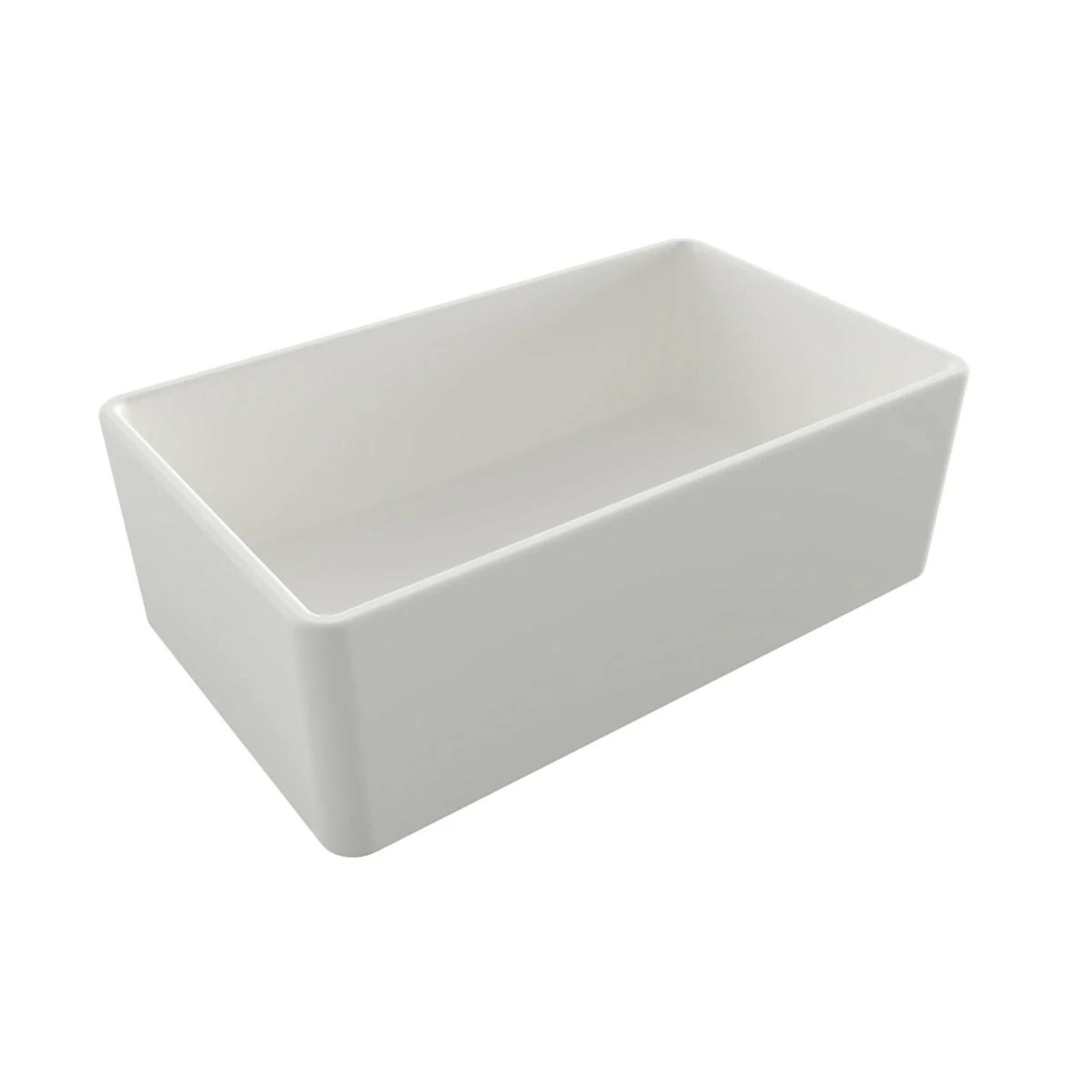 TURNER HASTINGS NOVI FARMHOUSE BUTLER SINK MATTE WHITE 765MM