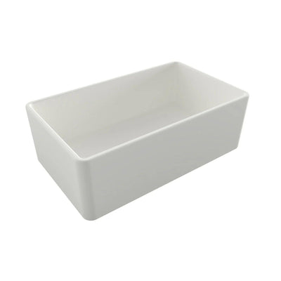 TURNER HASTINGS NOVI FARMHOUSE BUTLER SINK WITH OVERFLOW MATTE WHITE 765MM