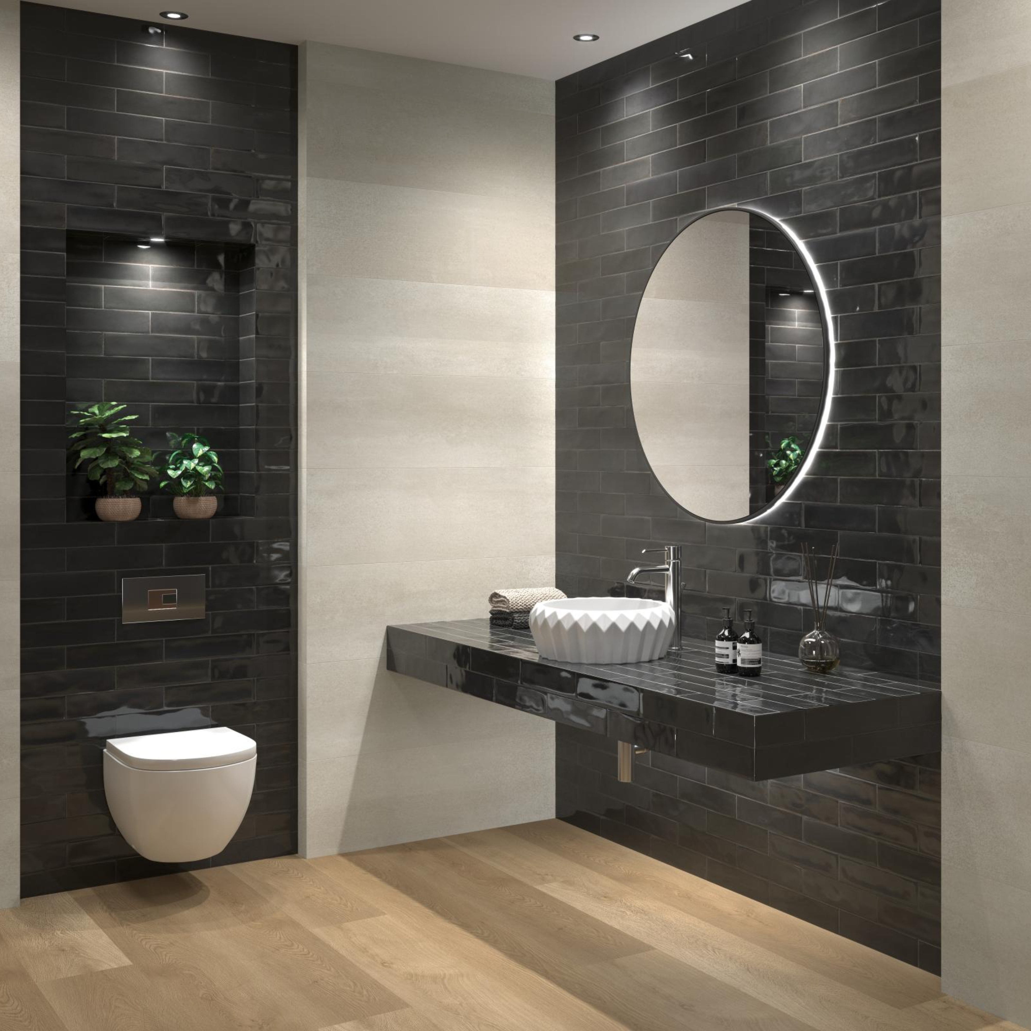 ELITE AGADIR NOCHE ULTRA GLOSS 70X280MM RECTANGULAR TILE (PER BOX)