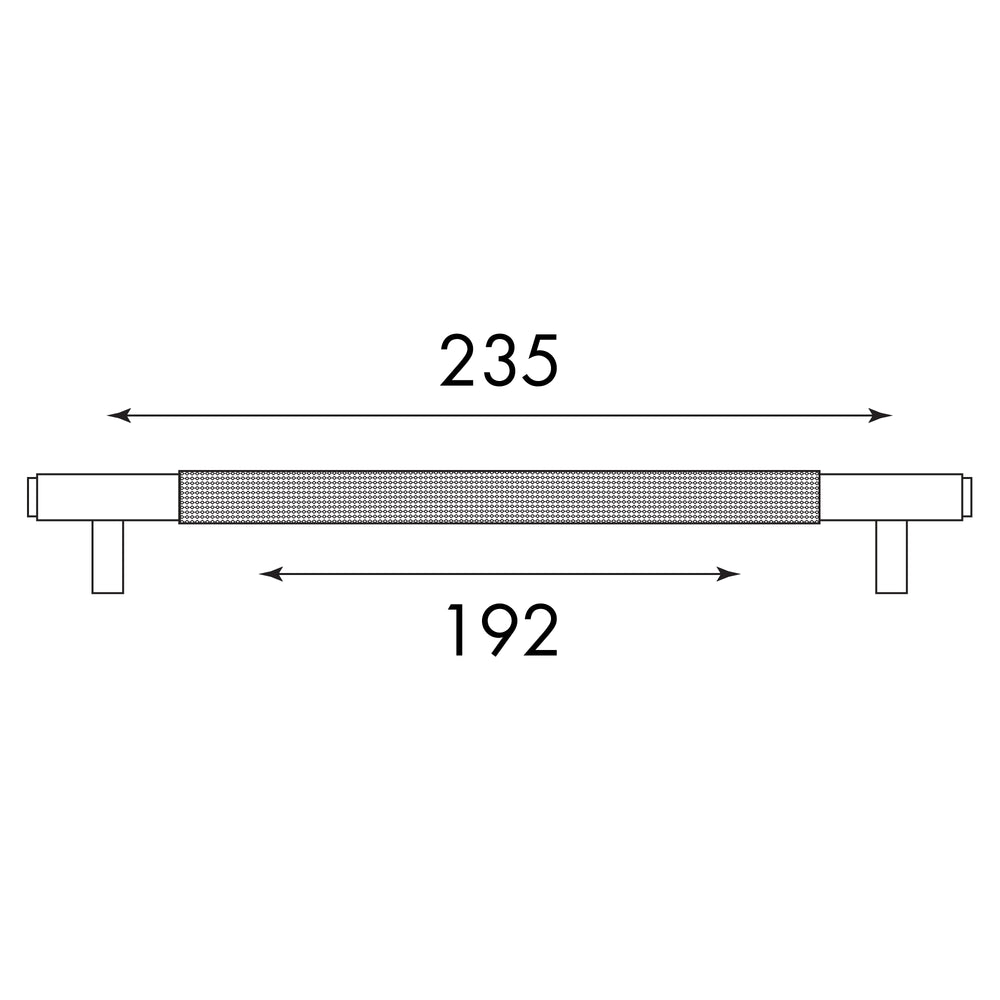 OTTI NORD HANDLE MATTE BLACK (MULTIPLE SIZES AVAILABLE)