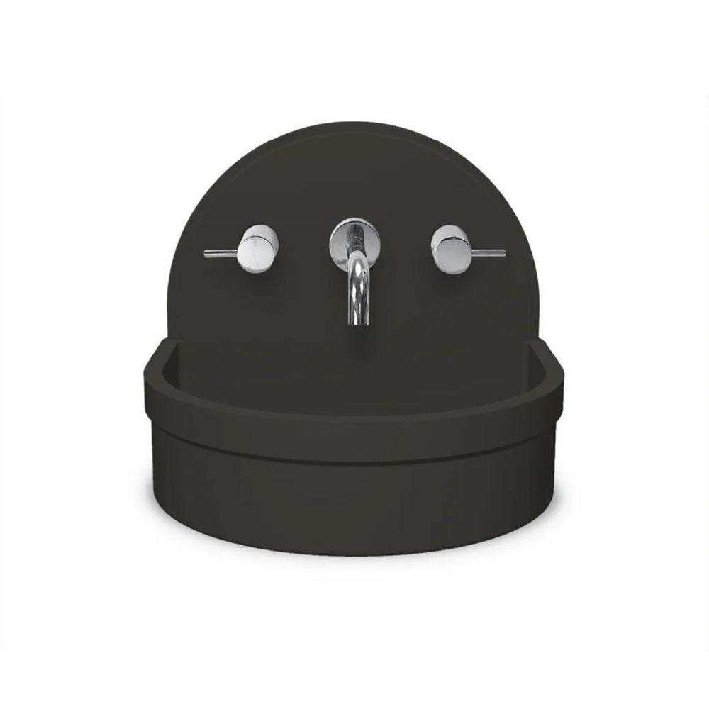 NOOD CO BETTY ABOVE COUNTER / WALL HUNG BASIN CHARCOAL 410MM