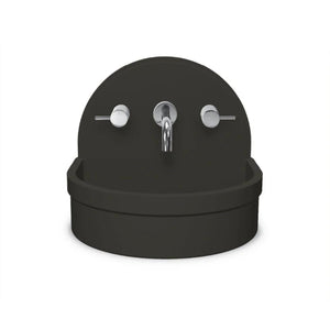 NOOD CO BETTY ABOVE COUNTER / WALL HUNG BASIN CHARCOAL 410MM