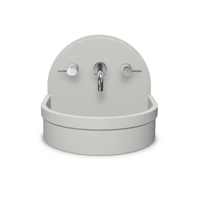 NOOD CO BETTY ABOVE COUNTER / WALL HUNG BASIN IVORY 410MM