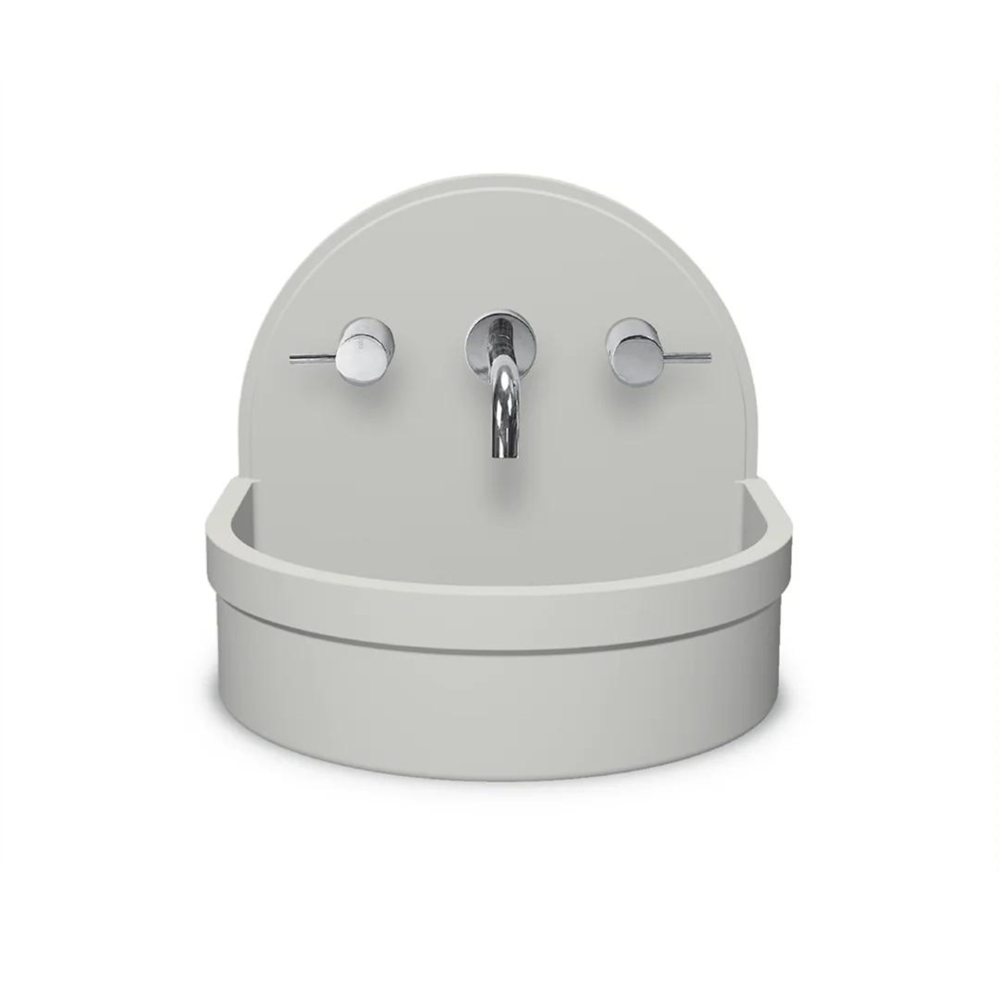 NOOD CO BETTY ABOVE COUNTER / WALL HUNG BASIN IVORY 410MM
