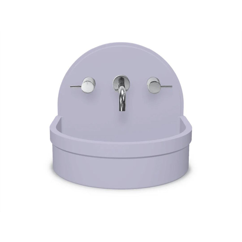 NOOD CO BETTY ABOVE COUNTER / WALL HUNG BASIN LILAC 410MM