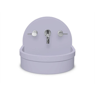 NOOD CO BETTY ABOVE COUNTER / WALL HUNG BASIN LILAC 410MM