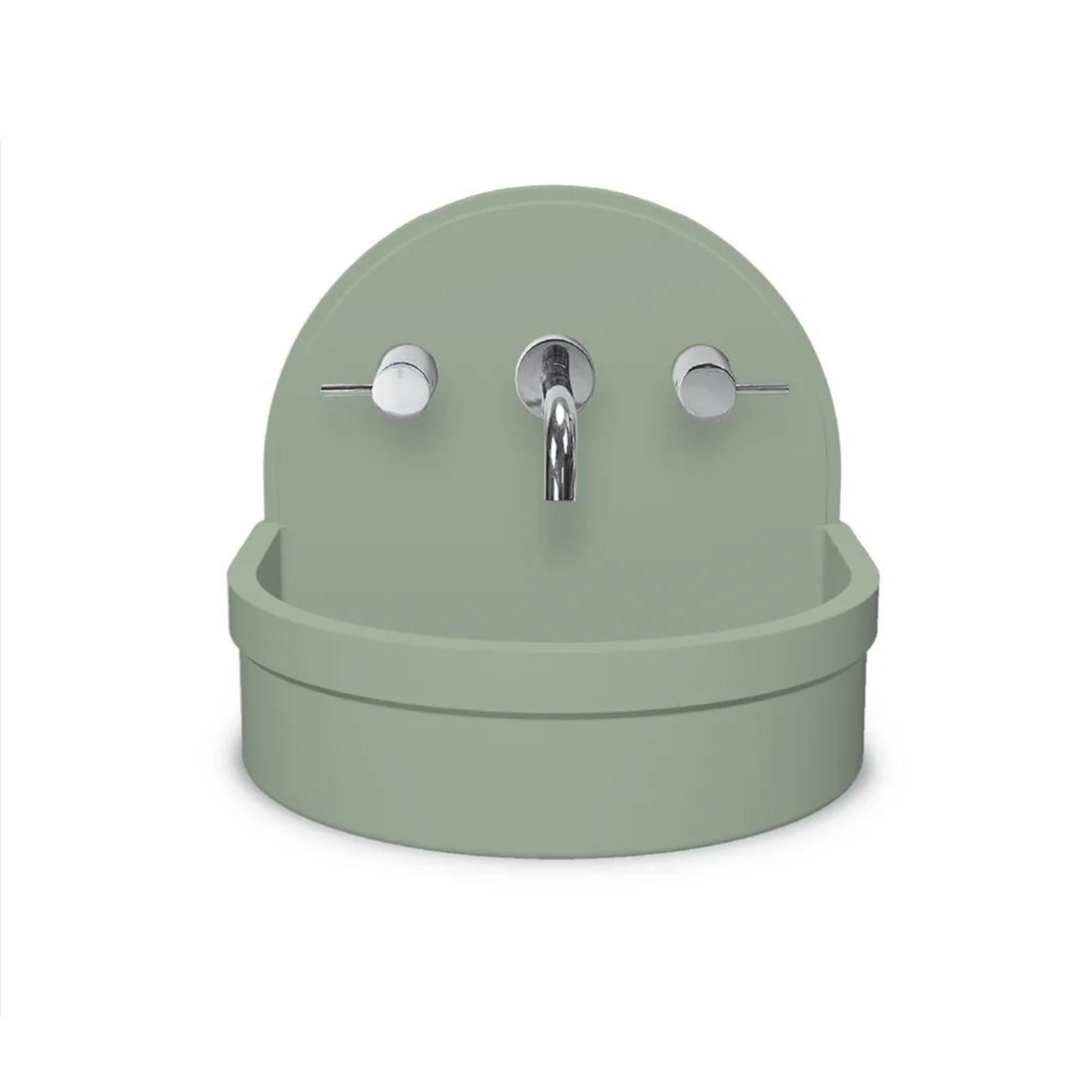 NOOD CO BETTY ABOVE COUNTER / WALL HUNG BASIN MINT 410MM