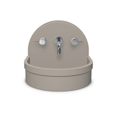 NOOD CO BETTY ABOVE COUNTER / WALL HUNG BASIN MUSHROOM 410MM
