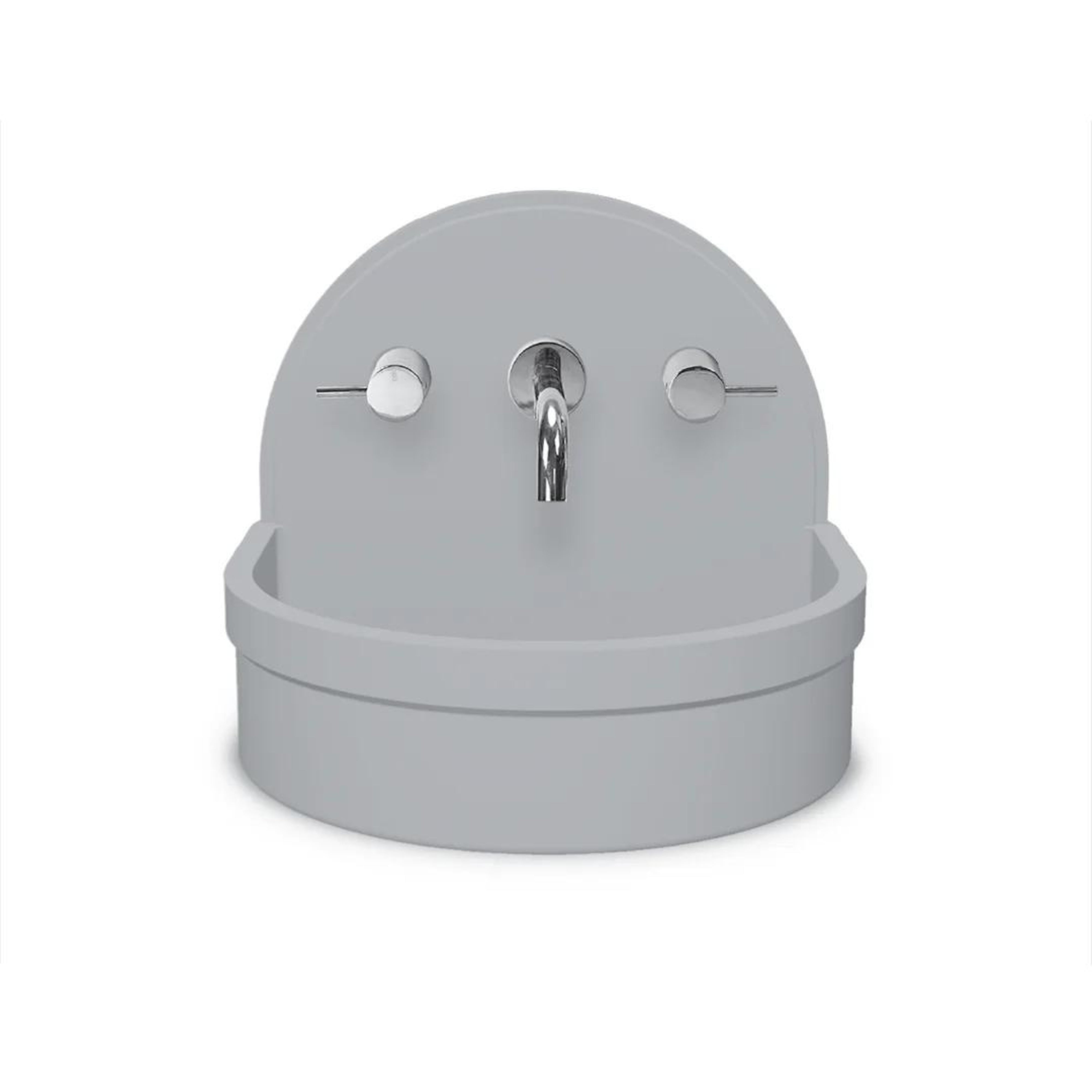 NOOD CO BETTY ABOVE COUNTER / WALL HUNG BASIN POWDER BLUE 410MM