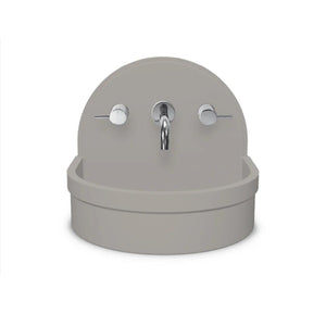 NOOD CO BETTY ABOVE COUNTER / WALL HUNG BASIN SKY GREY 410MM