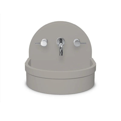 NOOD CO BETTY ABOVE COUNTER / WALL HUNG BASIN SKY GREY 410MM