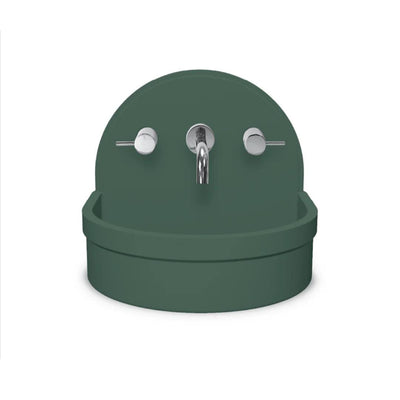 NOOD CO BETTY ABOVE COUNTER / WALL HUNG BASIN TEAL 410MM