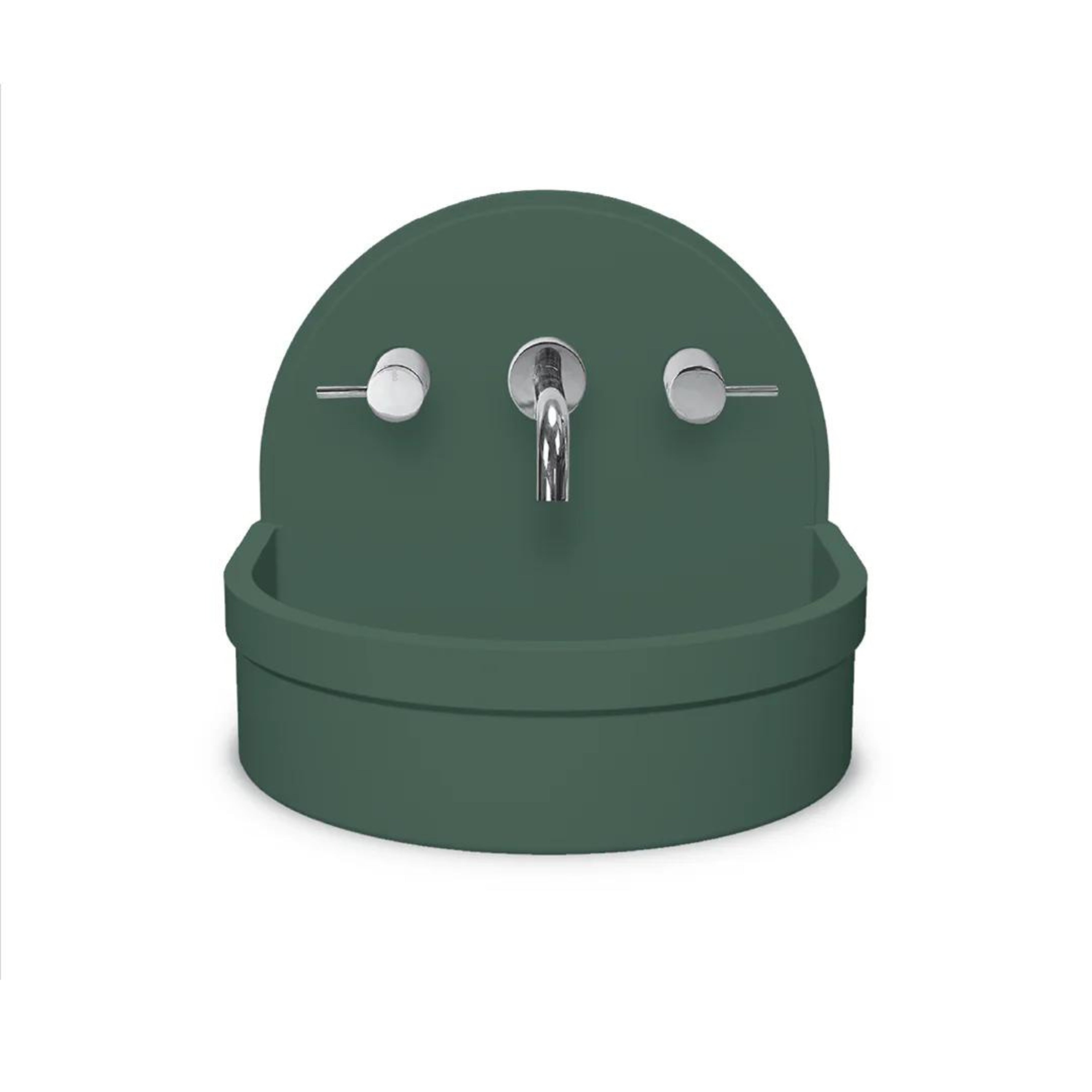 NOOD CO BETTY ABOVE COUNTER / WALL HUNG BASIN TEAL 410MM