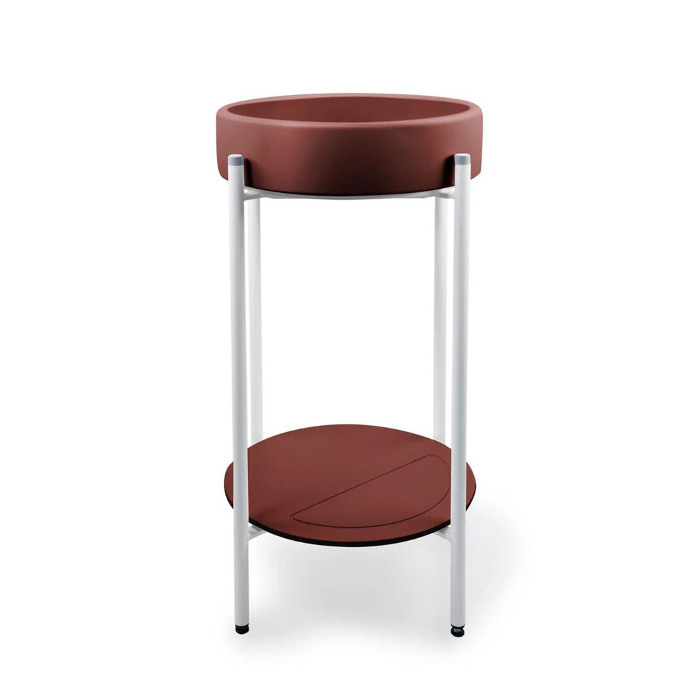 NOOD CO BOWL BASIN WITH STAND CLAY 400MM