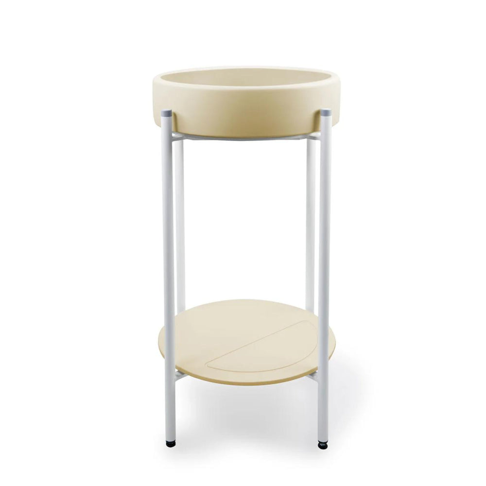 NOOD CO BOWL BASIN WITH STAND CUSTARD 400MM