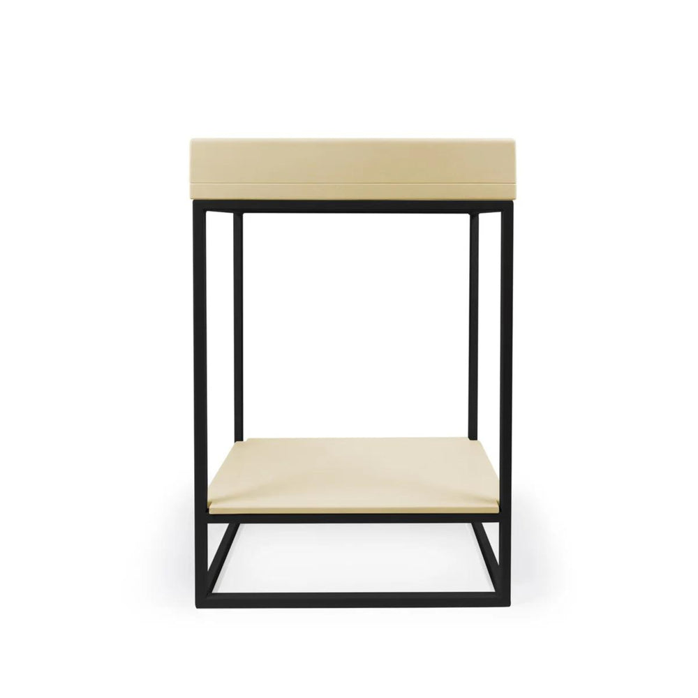 NOOD CO BOX BASIN VANITY SET CUSTARD 595MM